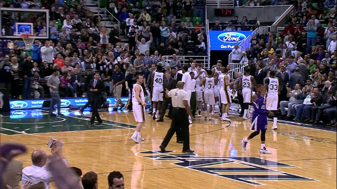 Trey Burke nails the 55 foot buzzer beater for the Jazz
