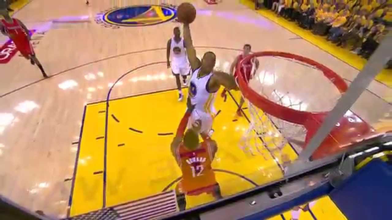 Andre Iguodala punches home the hammer