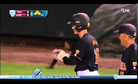 ASU batter gets beamed, catches it & throws it back at the pitcher