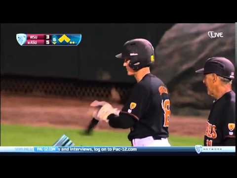 ASU batter gets beamed, catches it & throws it back at the pitcher