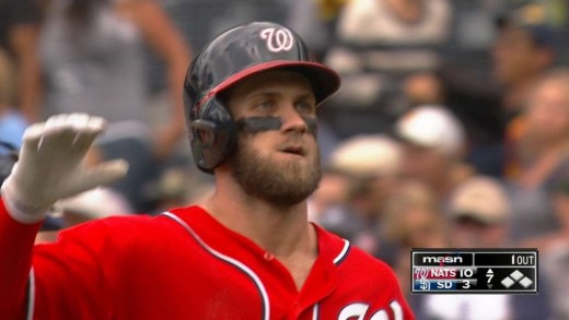 Bryce Harper crushes a three-run homer to pad lead