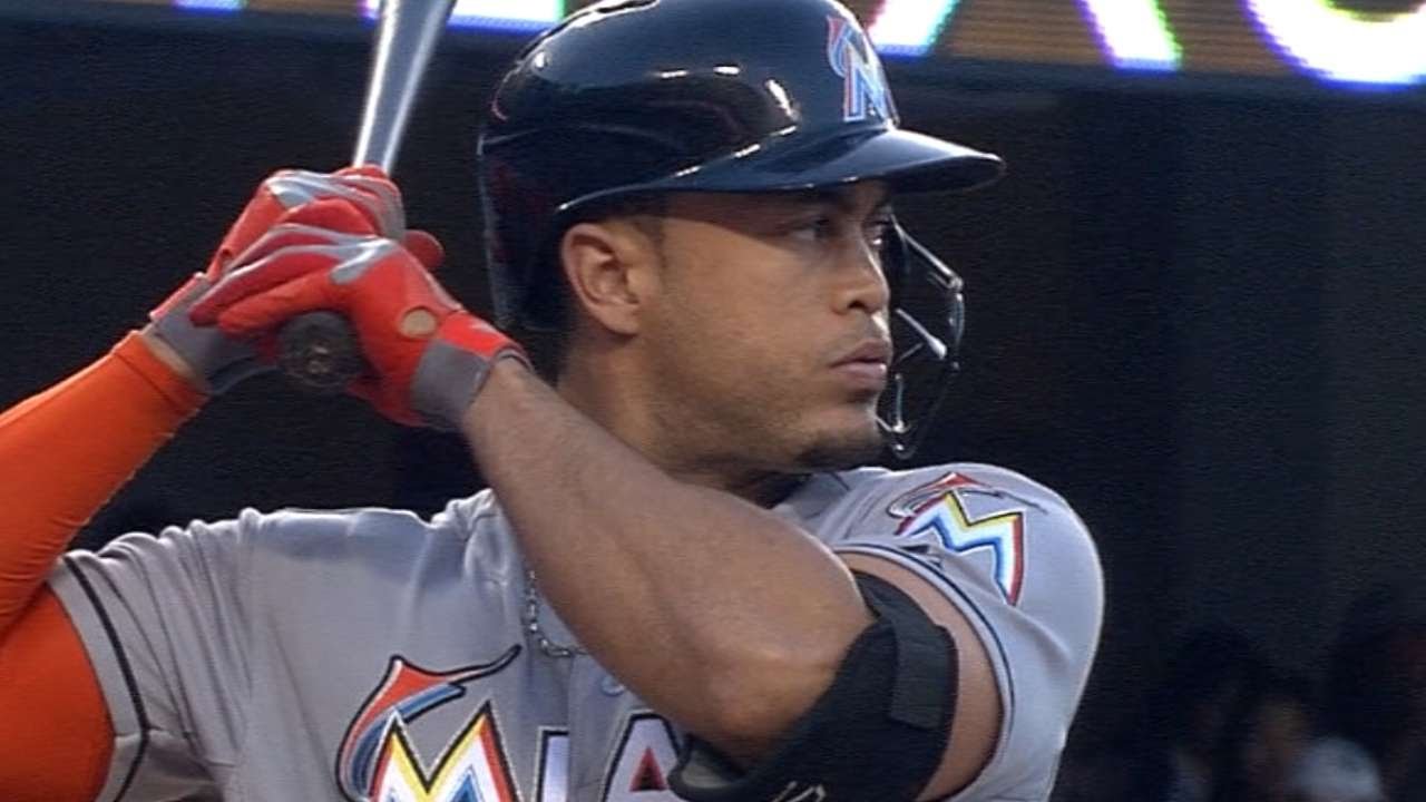 Giancarlo Stanton crushes homer out of Dodger Stadium