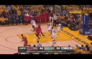 James Harden puts Steph Curry on skates with crossover
