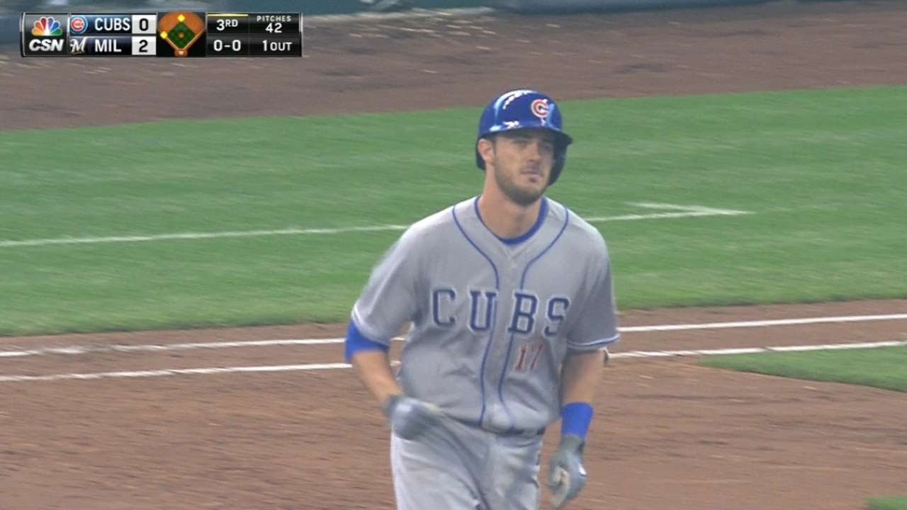 Kris Bryant connects for first MLB home run