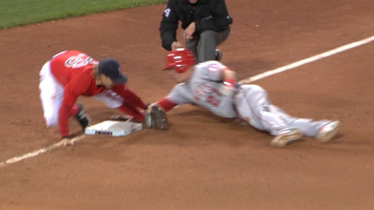 Mike Trout confident of replay after crafty slide