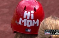 Nats’ ballgirl wears Mother’s Day helmet & makes a nice snag