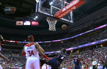 Paul Millsap with a sweet crossover & reverse layup finish