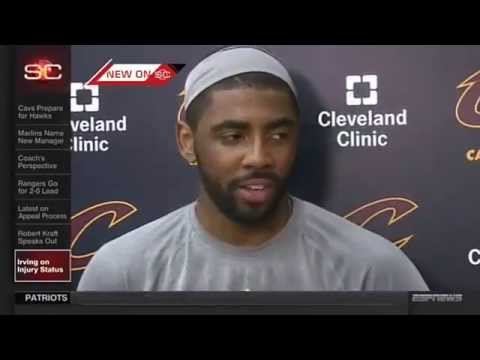 Reporter asks Kyrie Irving if LeBron James is a father figure to him