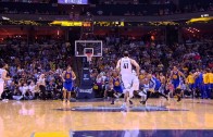 Steph Curry drills the Hail Mary buzzer beater