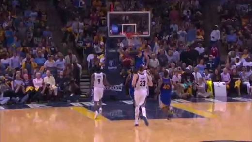 Steph Curry gets the steal & the flush