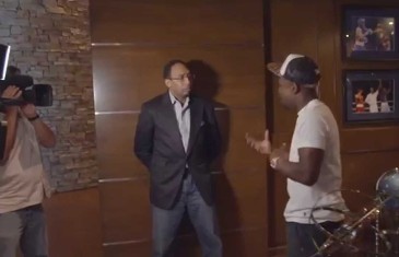 Stephen A. Smith visits Floyd Mayweather