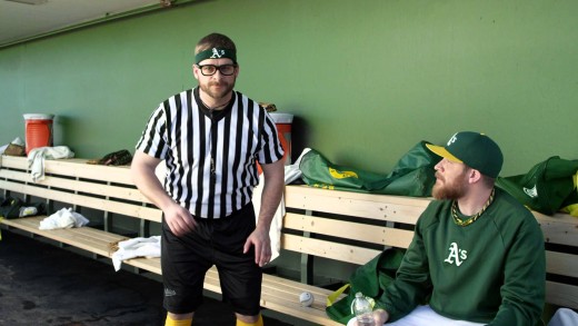 Stephen Vogt is the clubhouse NBA ref for the Oakland A’s