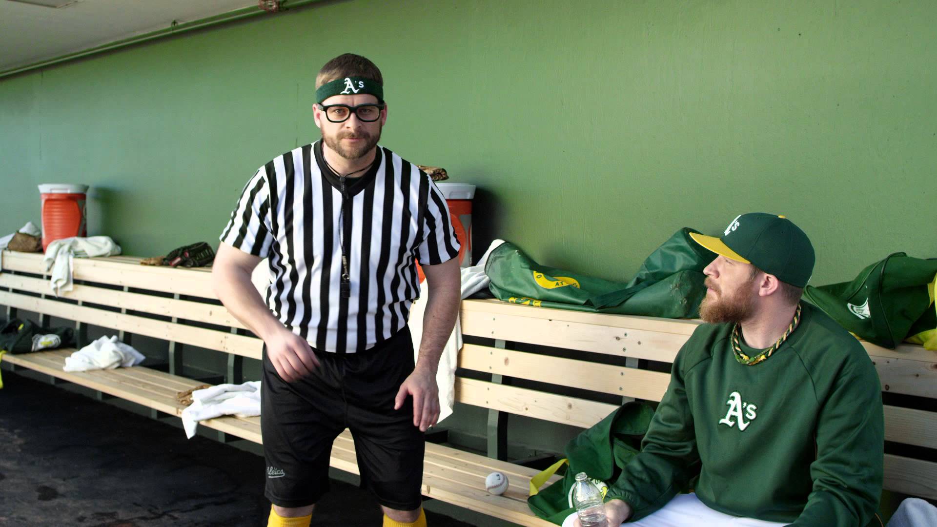Stephen Vogt is the clubhouse NBA ref for the Oakland A's