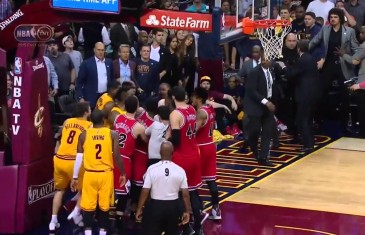Taj Gibson ejected from game after scrum with Cavs