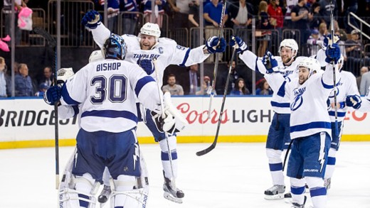 Tampa Bay Lightning celebrate after winning Game 7