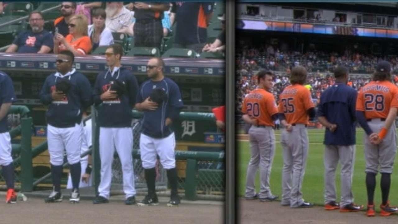 Tigers defeat Astros in standoff before game
