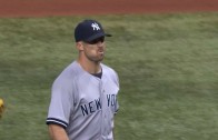 Yankees game ends on catwalk flyball out
