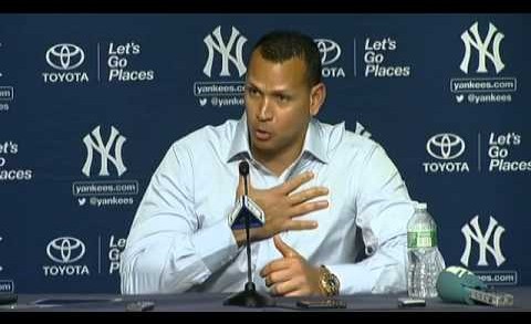 Alex Rodriguez on his 3,000th hit