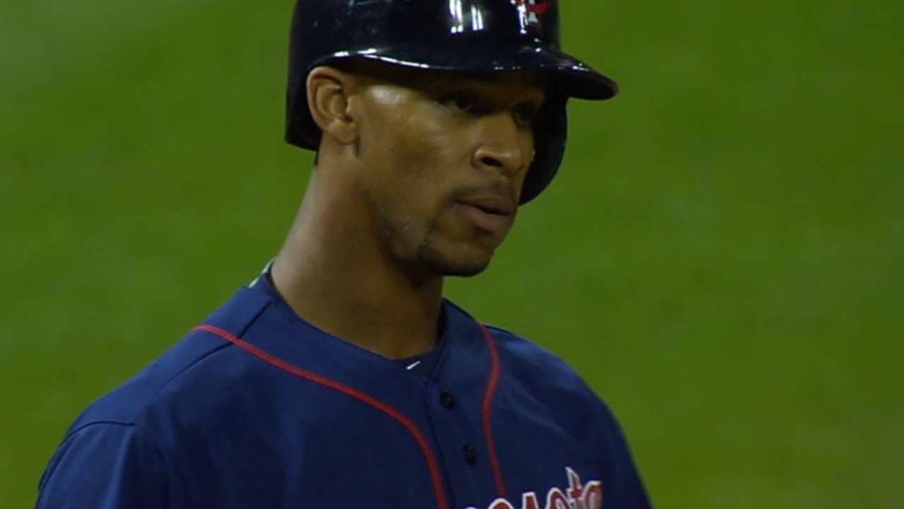 Byron Buxton triples for first career hit