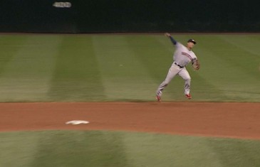 Carlos Correa spins to make a great play at short in his MLB debut