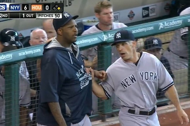 CC Sabathia is hot after Brett Oberholtzer is ejected for throwing at A-Rod