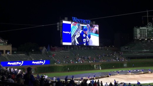 Chicago Blackhawks win Game 5 as seen from Wrigley Field