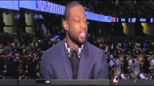 Dwayne Wade says “when I was in Miami” in past tense on broadcast