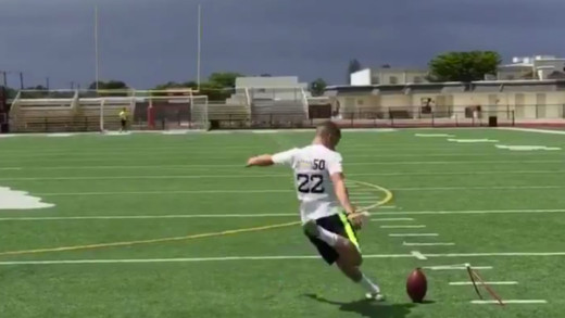 Alabama commit Eddy Pineiro nails a 73-Yard Field Goal