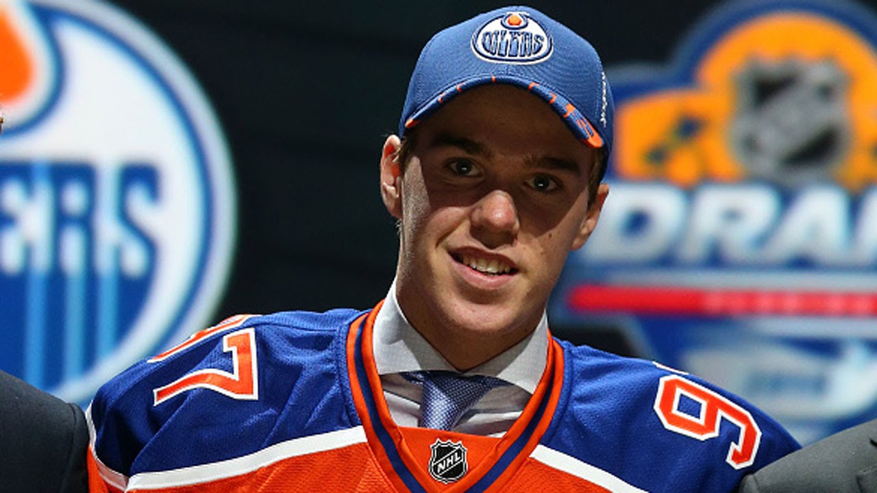 Edmonton Oilers select Connor McDavid with the 1st overall pick