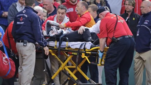 Horrible: Fan hit by broken bat at Fenway Park