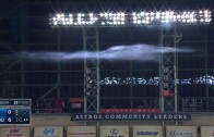 Firework smoke lingers in Astros’ outfield