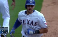Joey Gallo absolutely parks a moonshot into upper porch