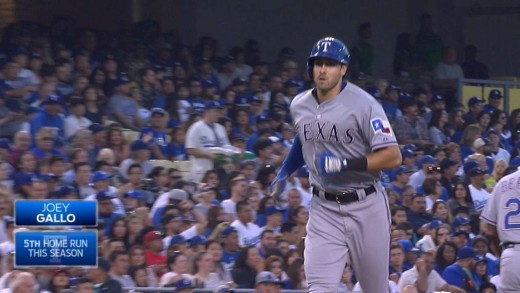 Joey Gallo takes Clayton Kershaw deep for a massive homer