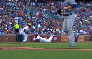 Hilarious: Prince Fielder drops rounding third base from the “sniper” shot