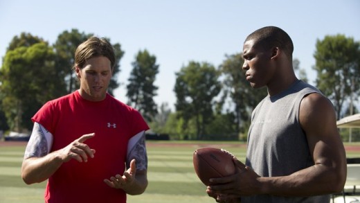 Cam Newton mocks Tom Brady during throwing practice