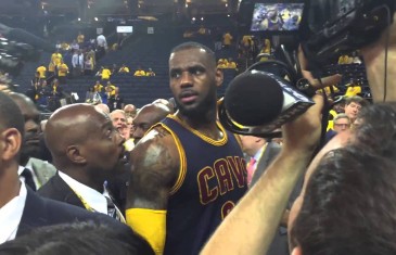 Warriors fan calls LeBron James a “p*ssy a*s bi*ch” to his face