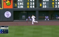 Carlos Gonzalez throws glove at Odor’s foul ball
