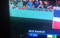 Damn Bro: Red Sox fan pukes on people in the level below him (*Viewer Warning*)