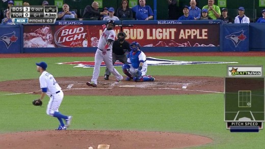 David Ortiz clobbers a mammoth solo shot to right