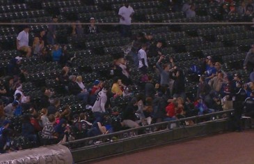 Fan’s beer gets obliterated by foul ball