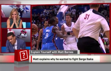 Matt Barnes says he would fight Serge Ibaka on Live TV