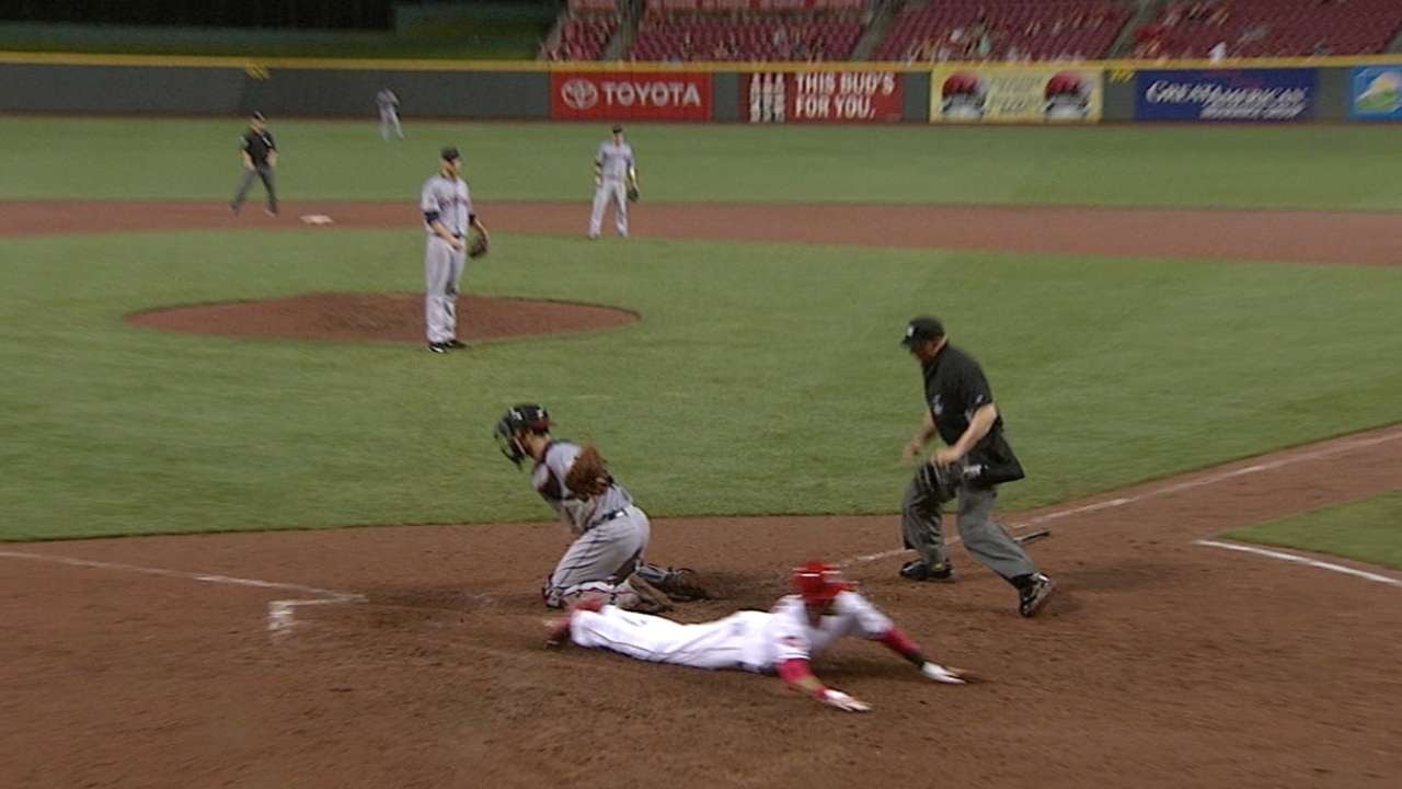 Off The Charts: Billy Hamilton scores on a grounder to 3rd base