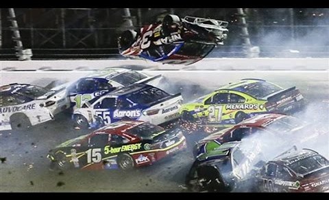 Wow: Insane NASCAR crash at the Coke Zero 400