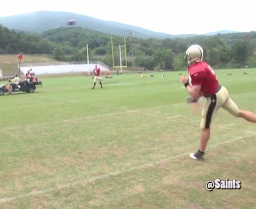 Drew Brees' shows of accuracy in Saints training camp