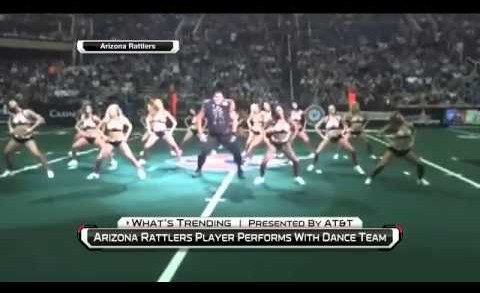 Big Man Dance: Oscar Hernandez busts some moves for Arizona Rattlers