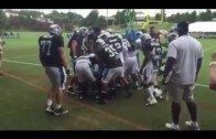 Cam Newton & Panthers teammate Josh Norman get into scuffle
