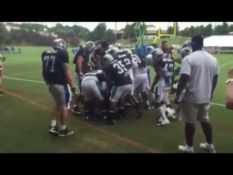Cam Newton & Panthers teammate Josh Norman get into scuffle