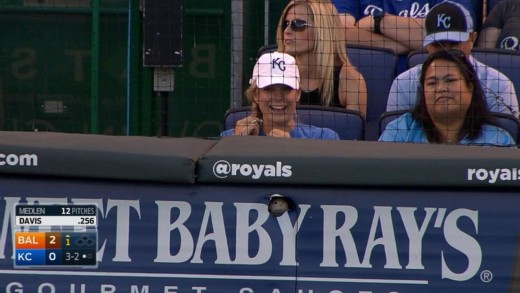 Chris Davis rips hole through Sweet Baby Ray’s ad