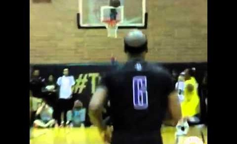 DeMar DeRozan dunks on James Harden in the Drew League