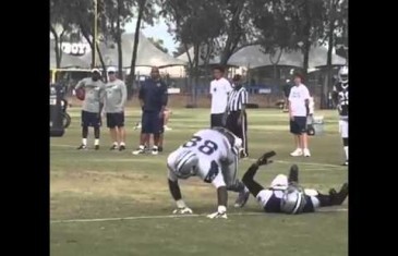 Dez Bryant drops Orlando Scandrick in practice with quick move